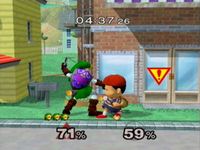 une photo d'Ã©cran de Super Smash Bros Melee sur Nintendo Gamecube